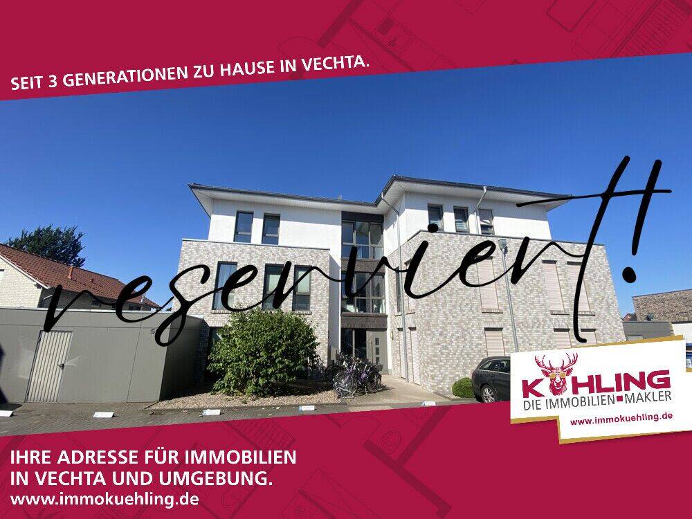 *Reserviert* 3-Zimmer-Erdgeschosswohnung mit Wohlfühlcharakter in Vechta, 49377 Vechta