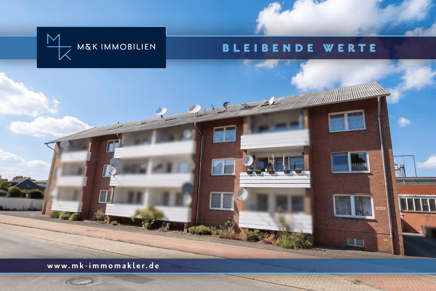 Gepflegte Wohnung im 1. Obergeschoss mit Einbauküche und Balkon!, 49610 Quakenbrück