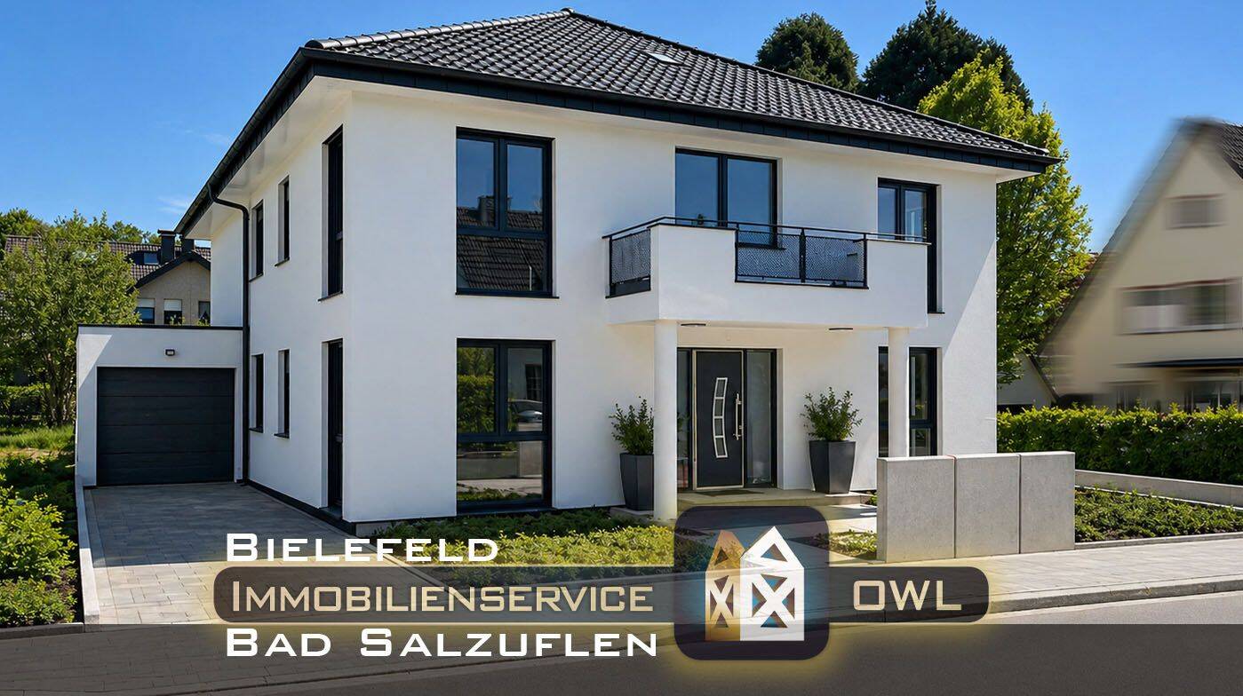 ::: Courtagefrei Neubau ETW I 2FMH I Premium I KfW40 I PV I Garten I Balkon I Garage :::, 32105 Bad Salzuflen