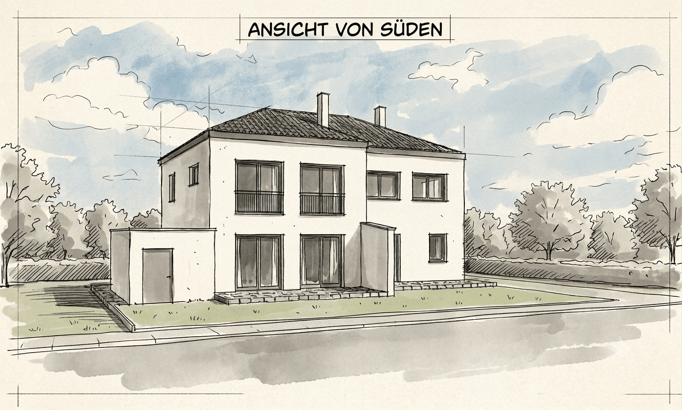 Moderne Neubau-Doppelhaushälfte (KfW 55) in begehrter Lage von Straubing-Ittling, 94315 Straubing