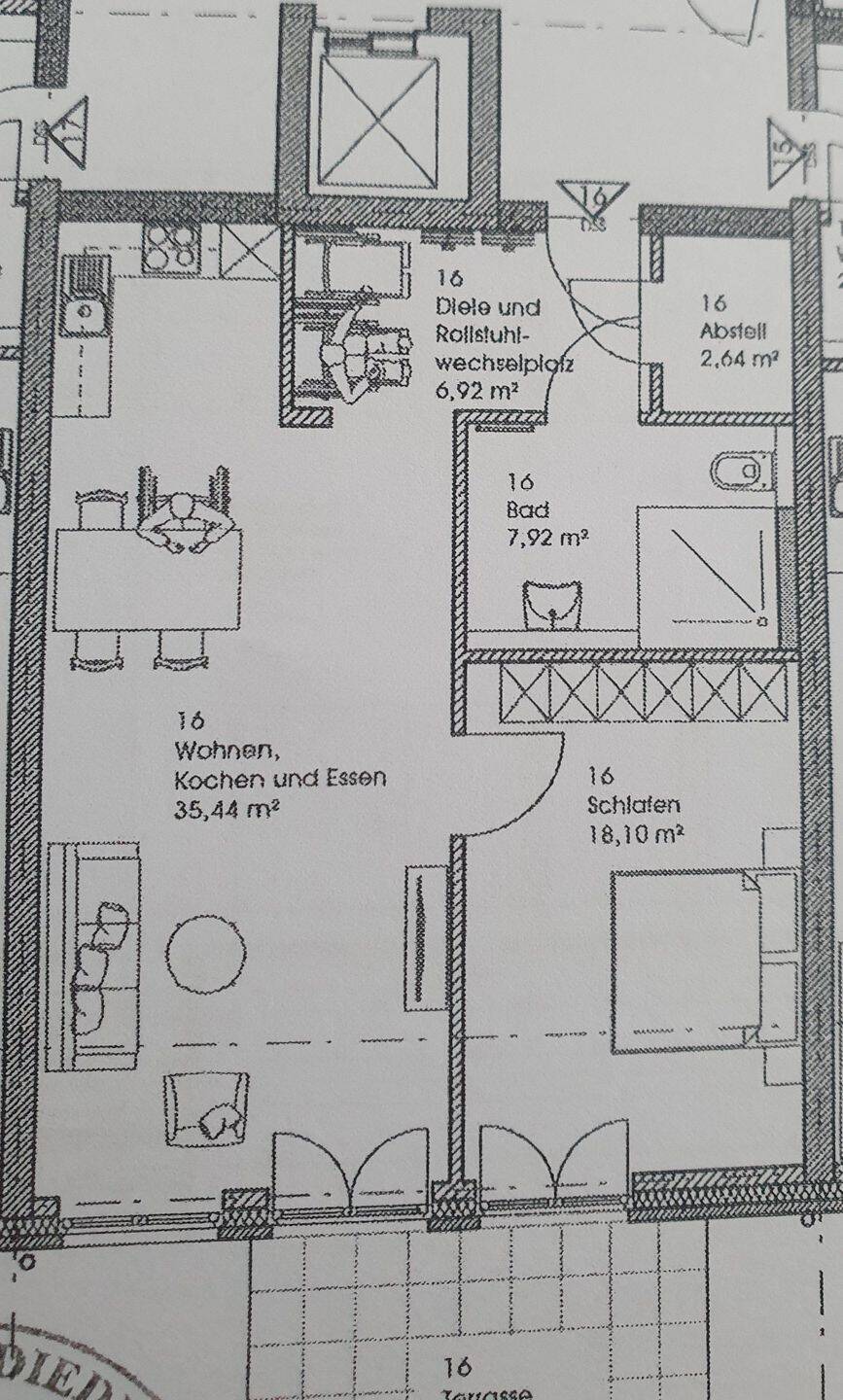 Sonnige, großzügige 2-Zimmer Wohnung (Erstbezug), 21227 Bendestorf
