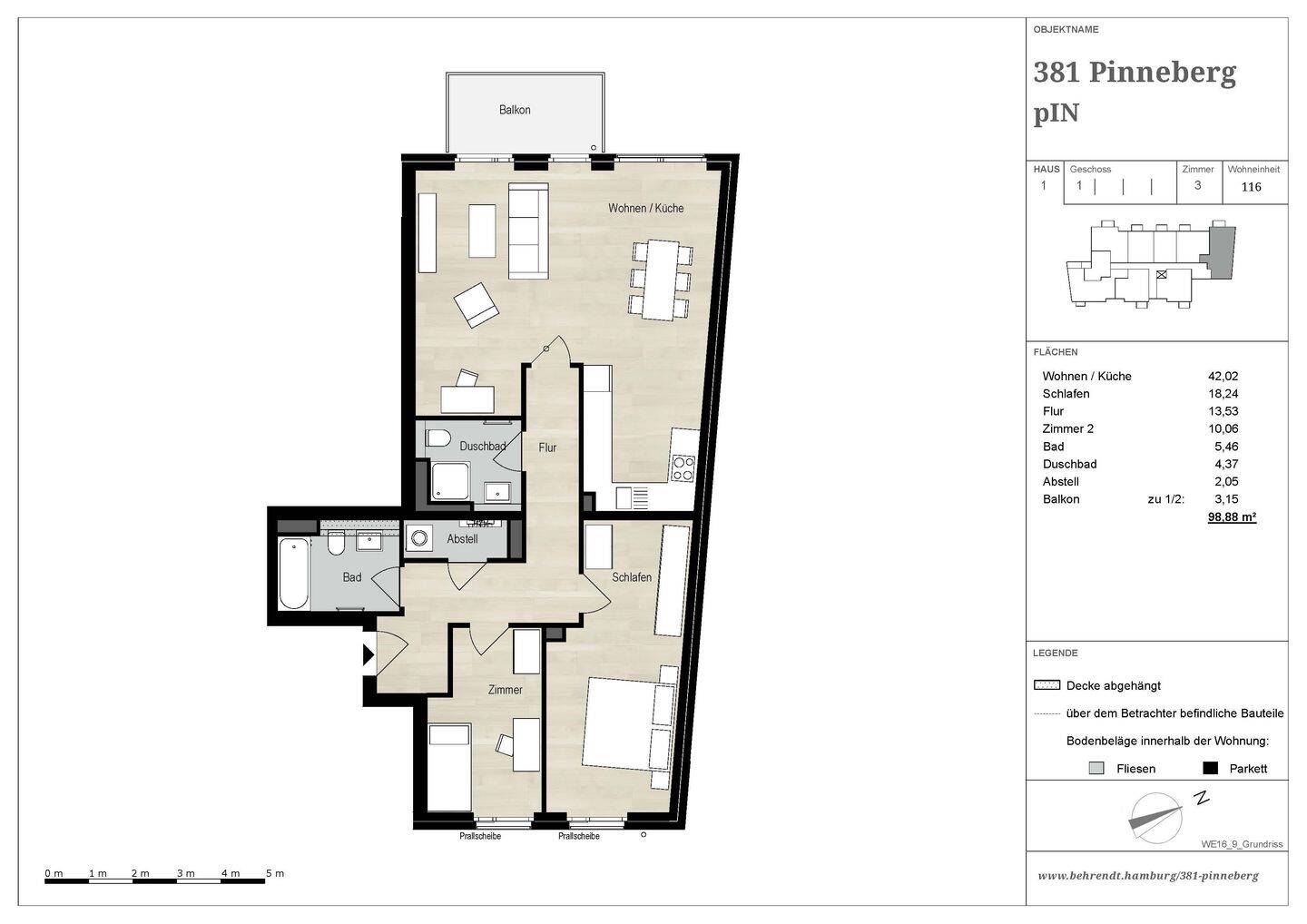 Großzügige 3 Zimmer mit Westbalkon, in Kürze einziehen!, 25421 Pinneberg