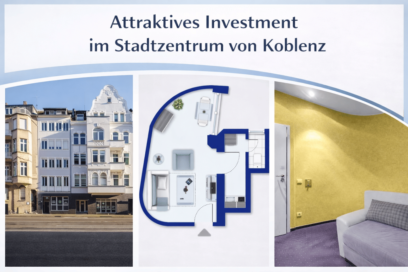 Clever investieren – begehrtes Apartment in bester Lage von Koblenz!, 56068 Koblenz (Altstadt Mitte Rauental Stolzenfels Süd)