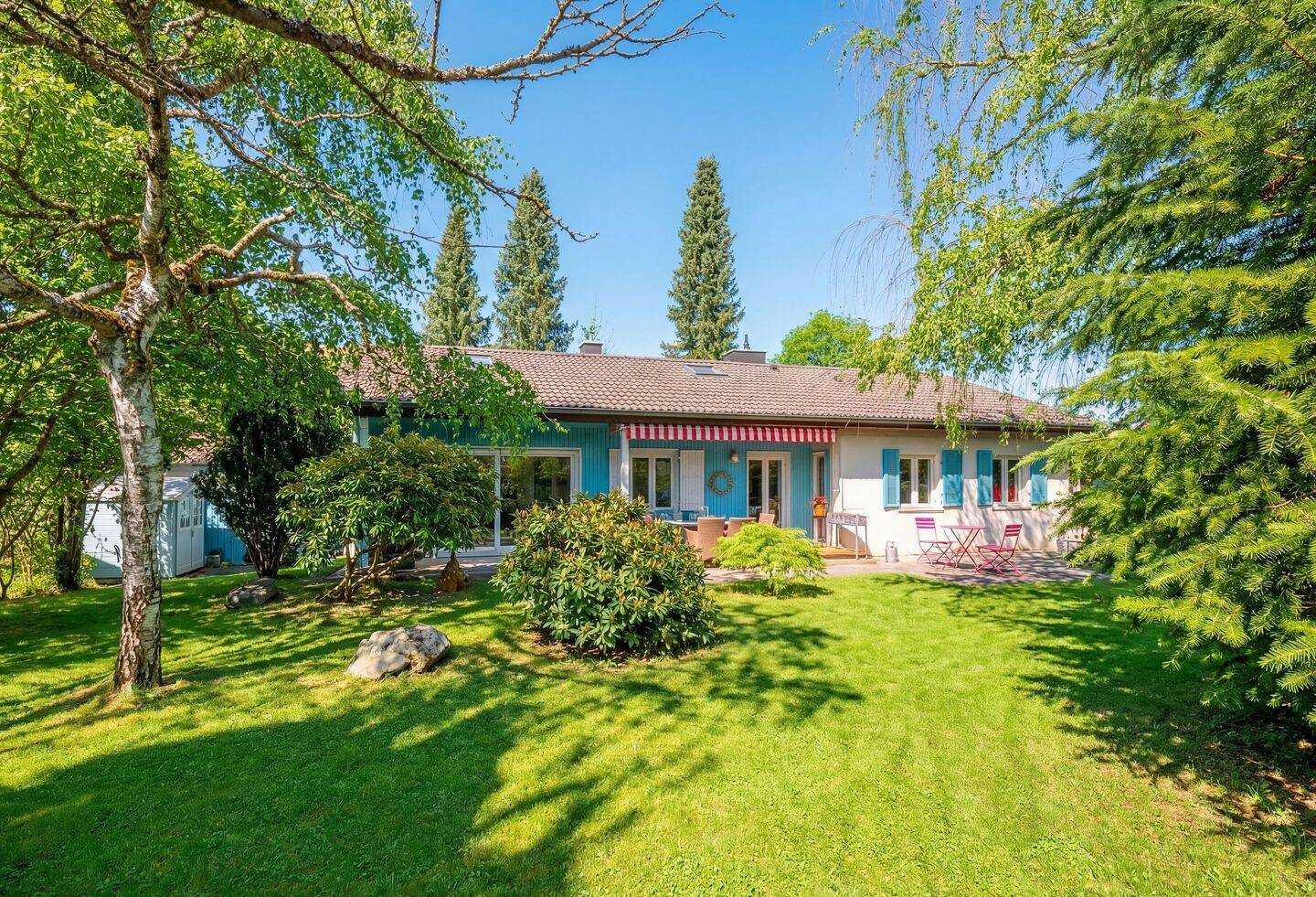 Ankommen und wohlfühlen: Charmanter Bungalow mit wunderschönem Garten in ruhiger Lage, 82319 Starnberg