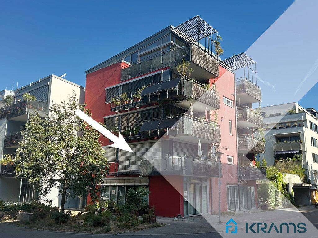Charmante 2-Zimmer-Wohnung mit großzügigem Balkon im Französischen Viertel, 72072 Tübingen