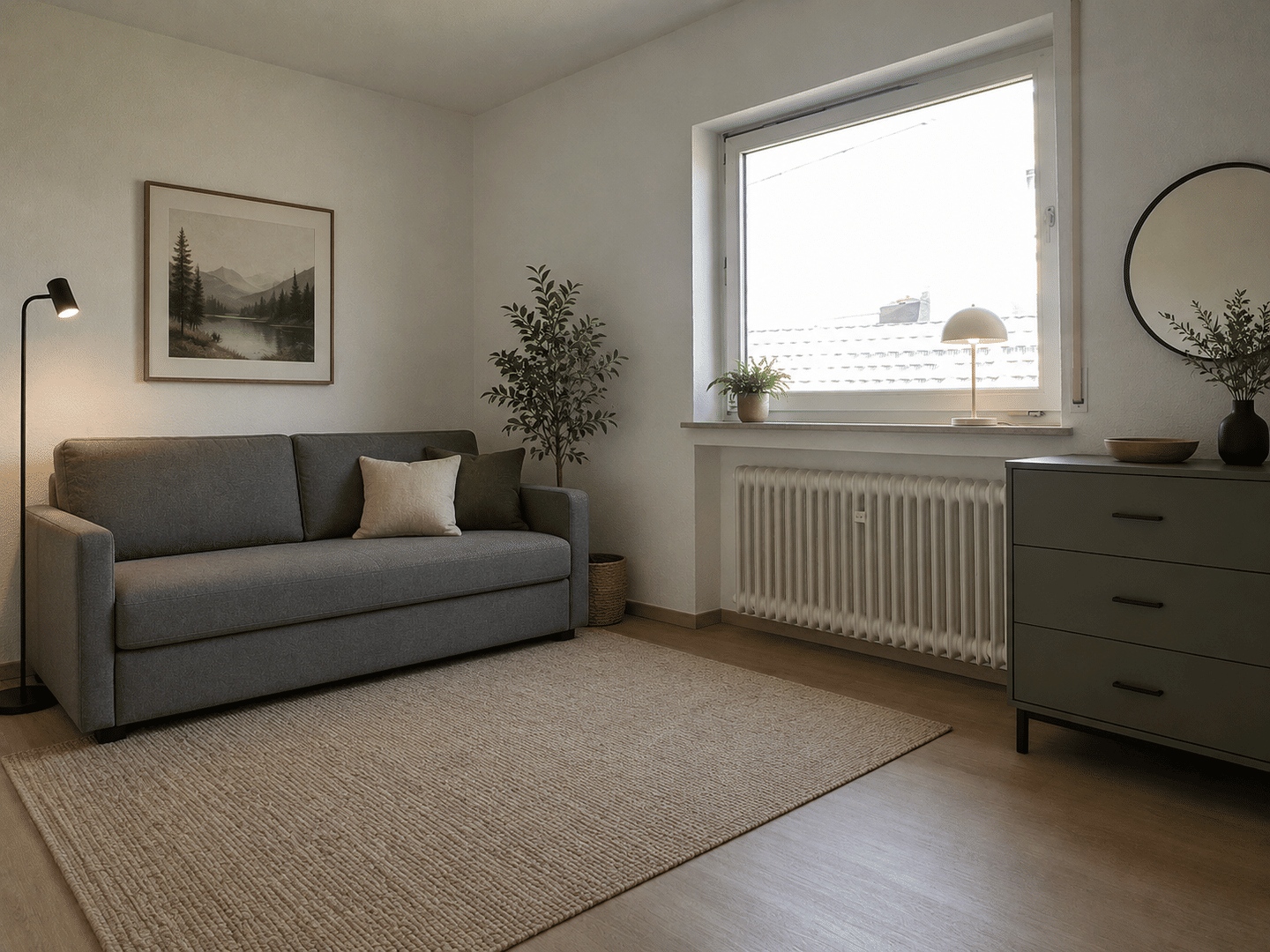 Schöne, helle, renovierte 3 Zimmer KB, Du, Gäste-WC, 1. OG Wohnung mit Balkon in Melsbach, 56581 Melsbach
