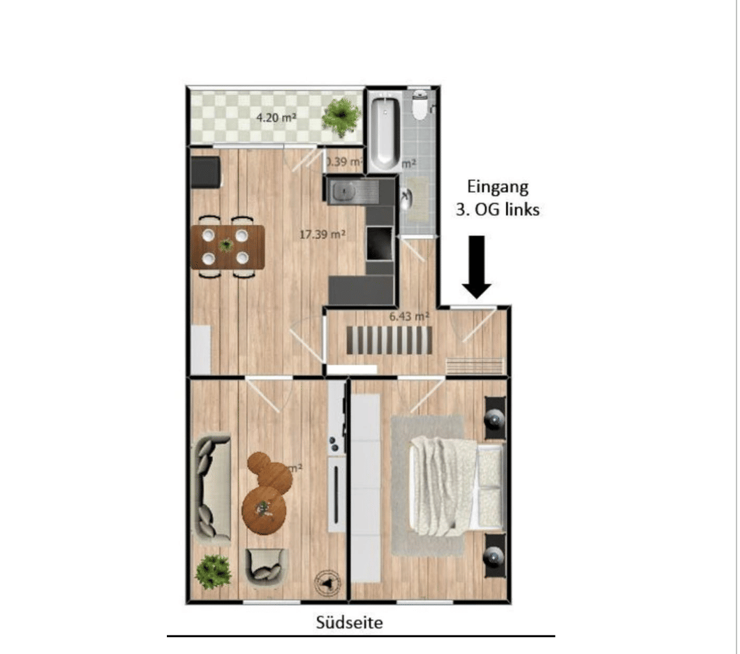 WG-geeignete Wohnung in Uni-Nähe, 42115 Wuppertal (Elberfeld)