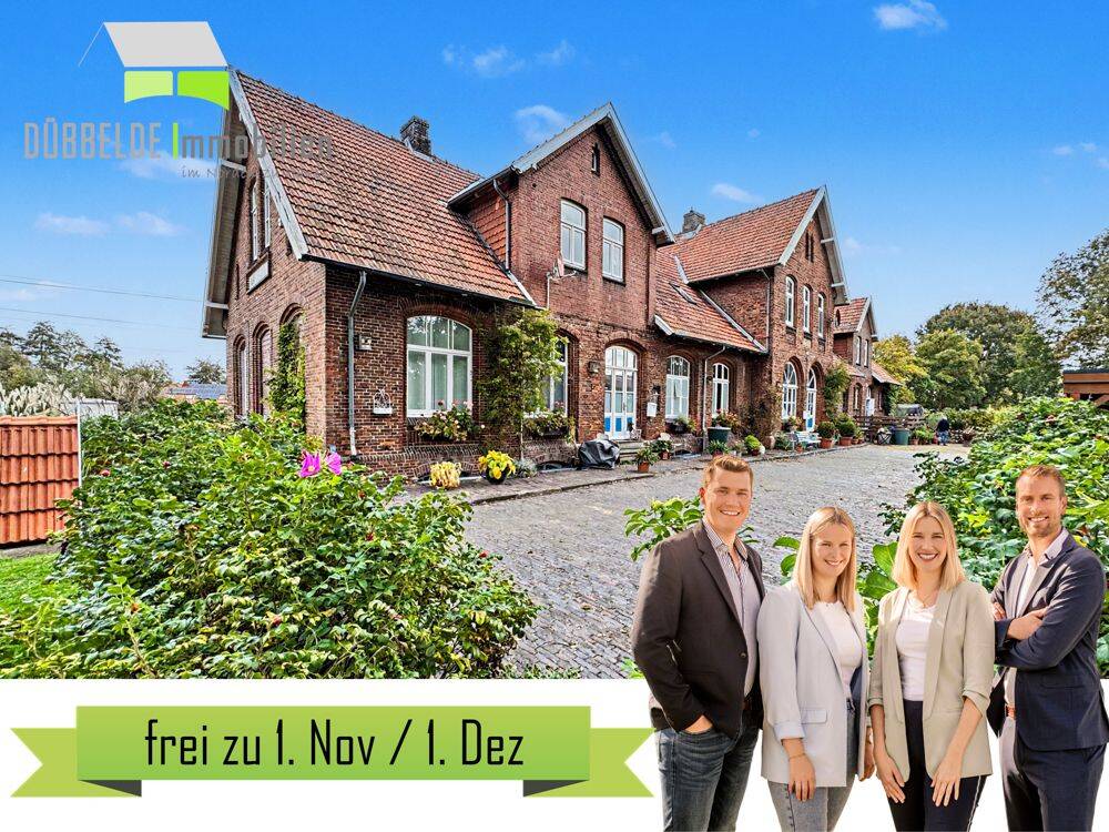 Detern – Leben im historischen Bahnhof! Geräumige Wohnung auf zwei Etagen., 26847 Detern