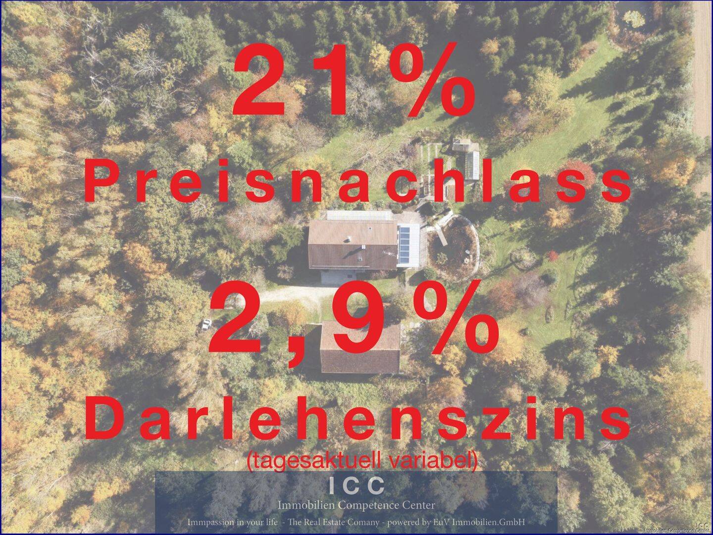 Preisnachlass – 21% – Baudarlehen ab 2,9% Landsitz (ehemaliges Sacherl) in Alleinlage Wald und Wiesen – Nähe Osterhofen, 94486 Osterhofen