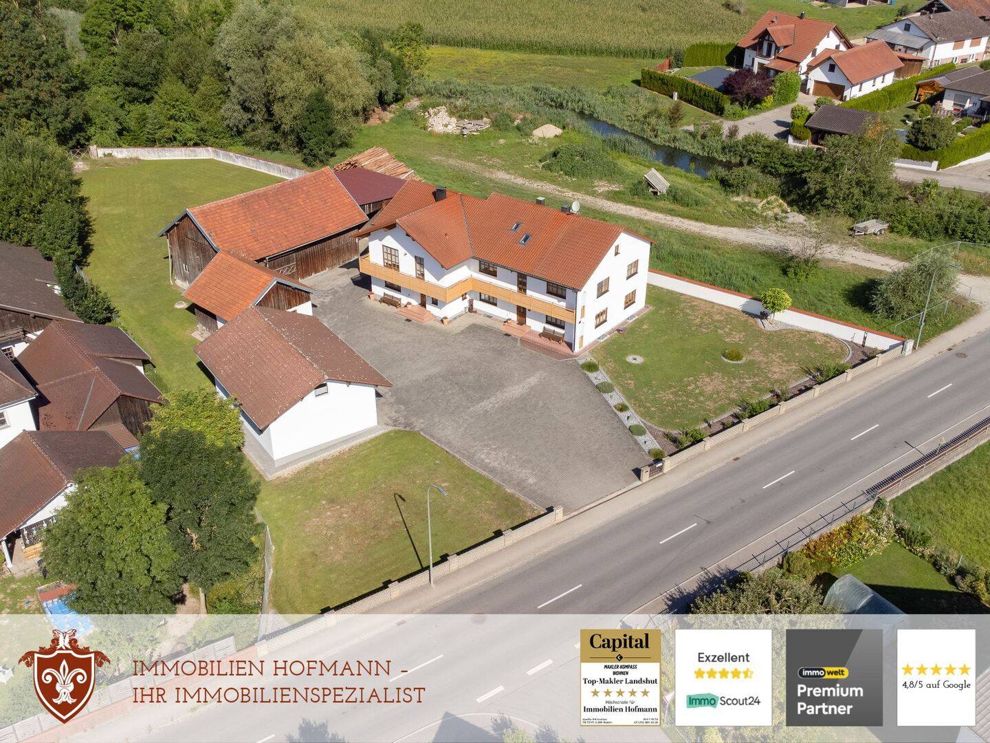 !!! Gepflegte Hofstelle mit 2 Häusern, Nebengebäude auf tollem Grundstück !!!, 84183 Niederviehbach