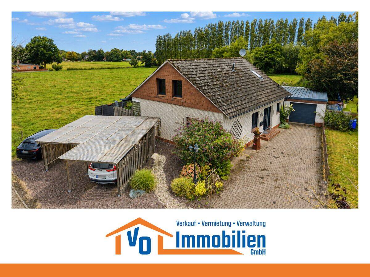 Energetisch teilsaniertes Einfamilienhaus in Neukamperfehn mit rückwärtig unverbautem Blick, 26835 Hesel