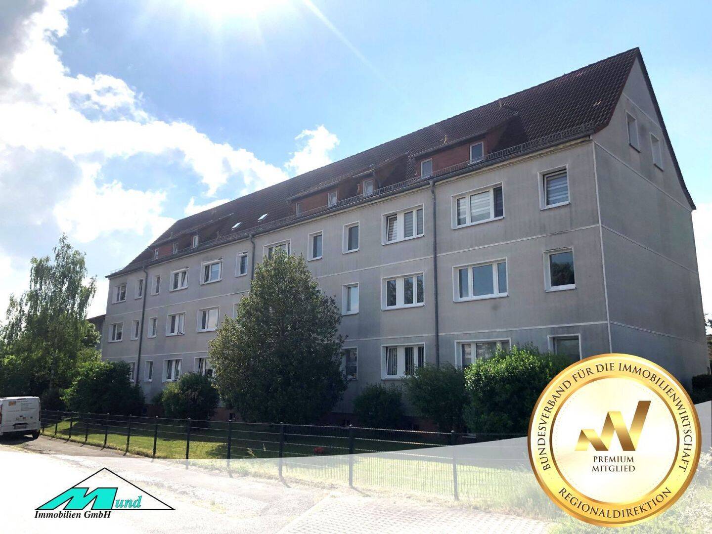 sofort beziehbare 3 Zimmer Wohnung mit 61 m² und Stellplatz in Bad Lausick zu verkaufen, 4651 Bad Lausick