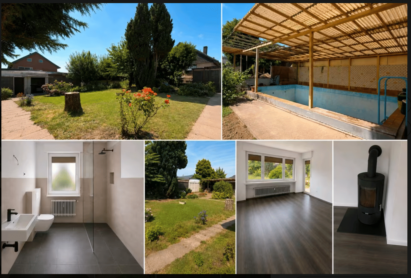Komplett sanierte EG Wohnung mit Garten, Pool, Garage in Lemgo, 32657 Lemgo