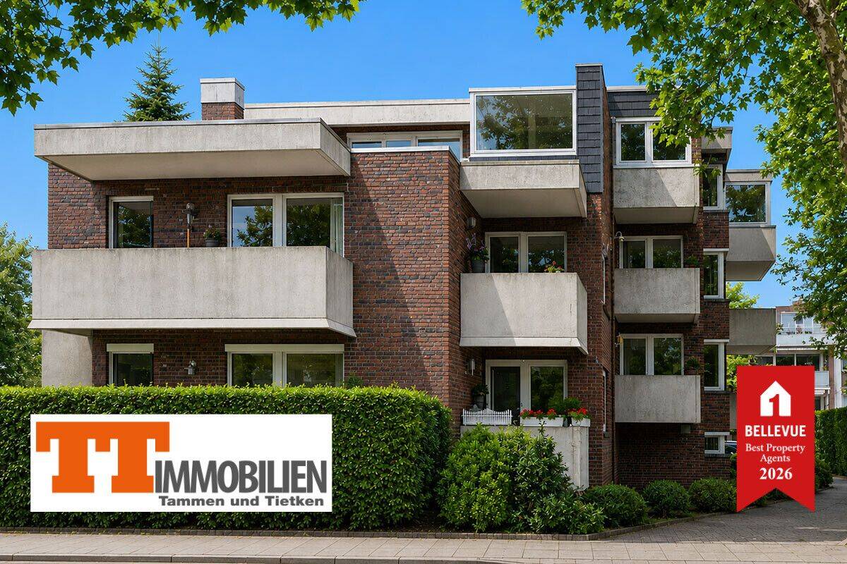 TT: Villenviertel! – 3-Zimmer-Eigentumswohnung mit Garage und zwei Balkonen!, 26384 Wilhelmshaven (Heppens Heppenser Groden Innenhafen Innenstadt Neuende)