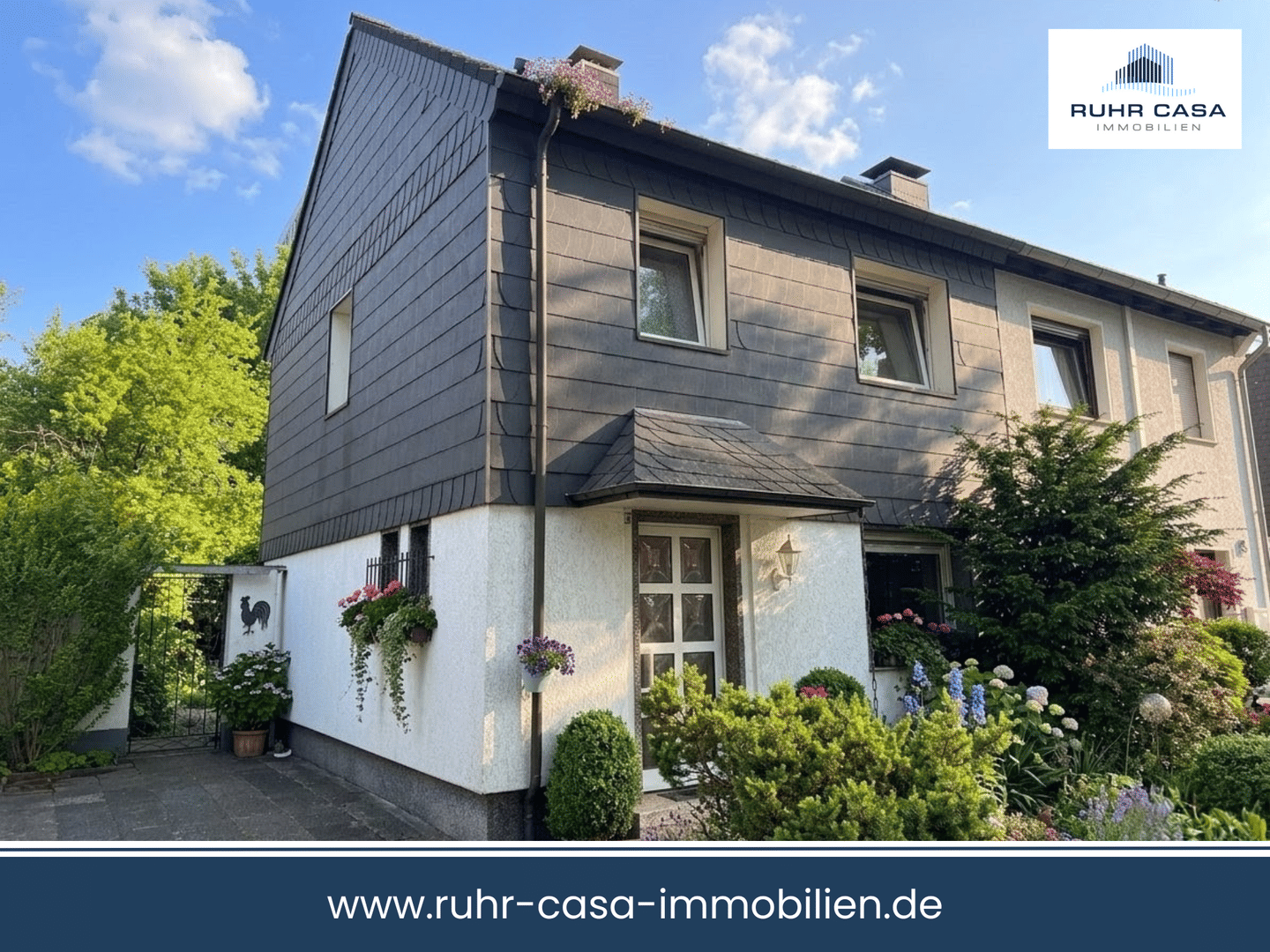 Doppelhaushälfte mit schönem Garten in Alstaden – Garage, Fernwärme & Entwicklungspotenzial, 46049 Oberhausen