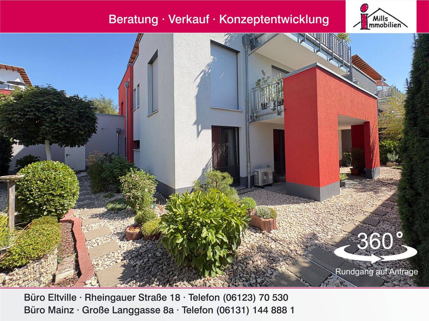 Neuwertige, großzügige Erdgeschosswohnung mit Terrasse und Garten in schöner Lage von Oppenheim, 55276 Oppenheim