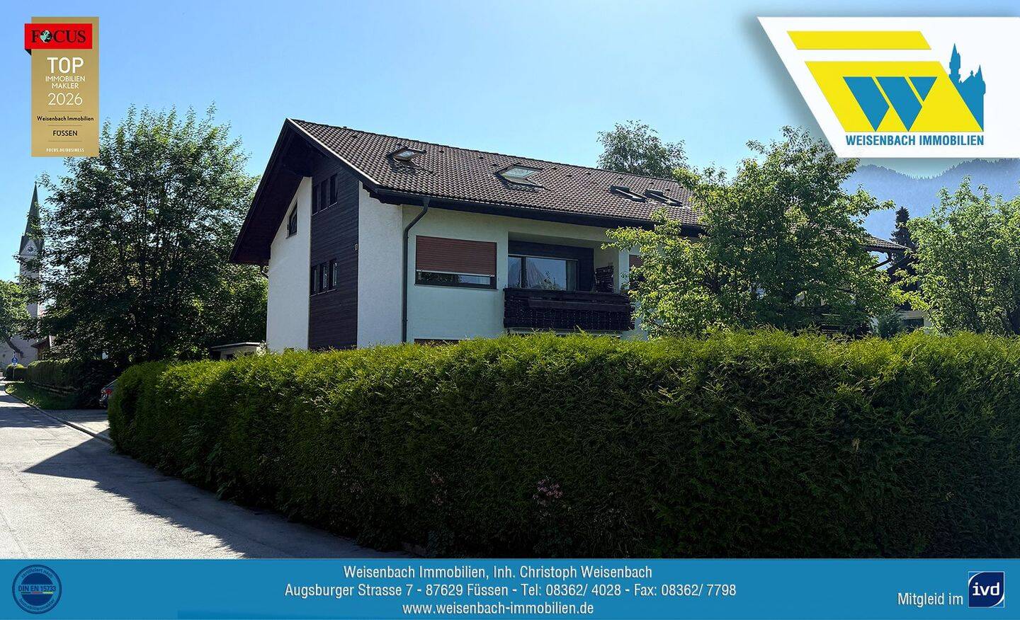 Charmante 2½-Zimmer-Dachgeschosswohnung mit Bergblick in begehrter Wohnlage von Schwangau, 87645 Schwangau