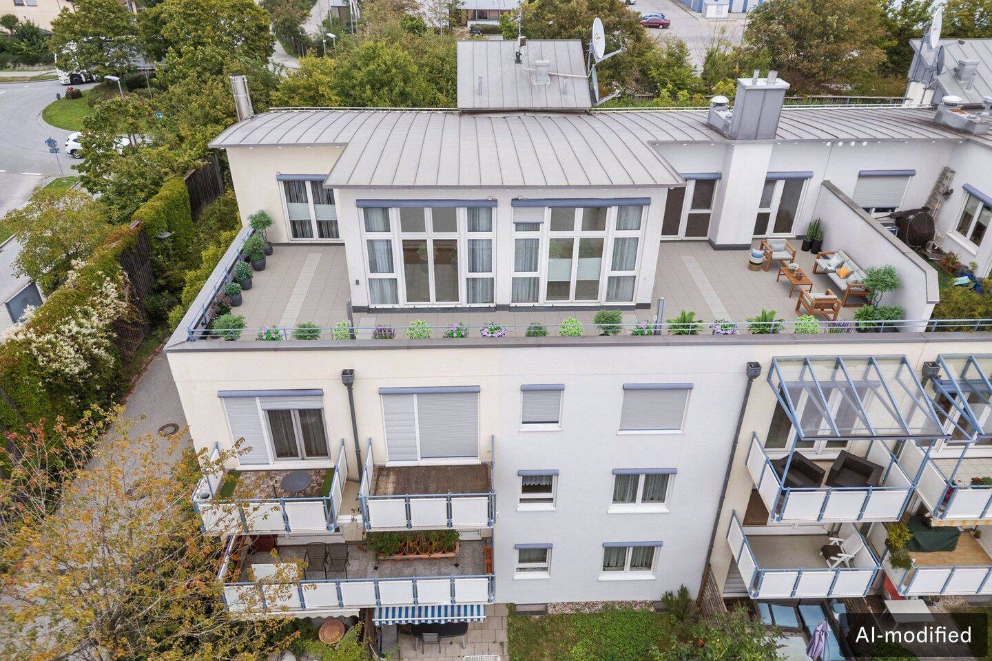 Penthouse mit Blick auf München – Wohnen mit Südwestpanorama und romantischer Abendsonne, 85622 Feldkirchen