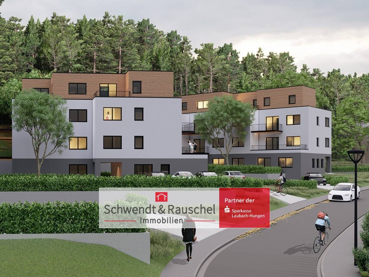 3-Zimmer-Wohnung (1. OG) in Neubau-Wohnensemble in Laubach, 35321 Laubach