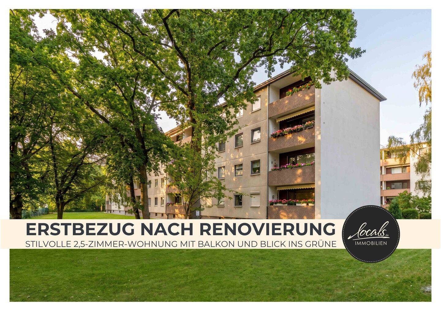 Erstbezug nach Renovierung – Stilvolle 2,5-Zimmer-Wohnung mit Balkon und Blick ins Grüne, 13593 Berlin (Spandau)