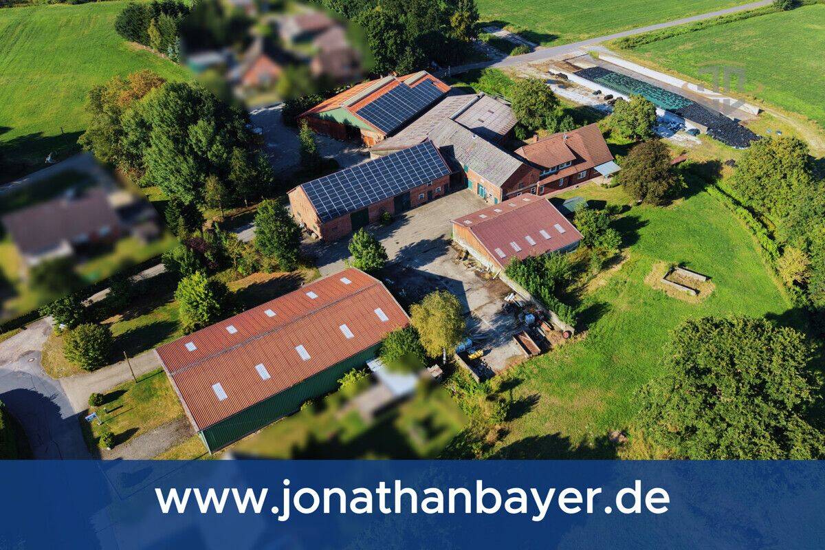 Großzügiges Hofanwesen in Ortsrandlage – Wohnhaus, 6 Nebengebäude, 54 kWp PV und ca. 2 ha Grundstück, 27619 Schiffdorf