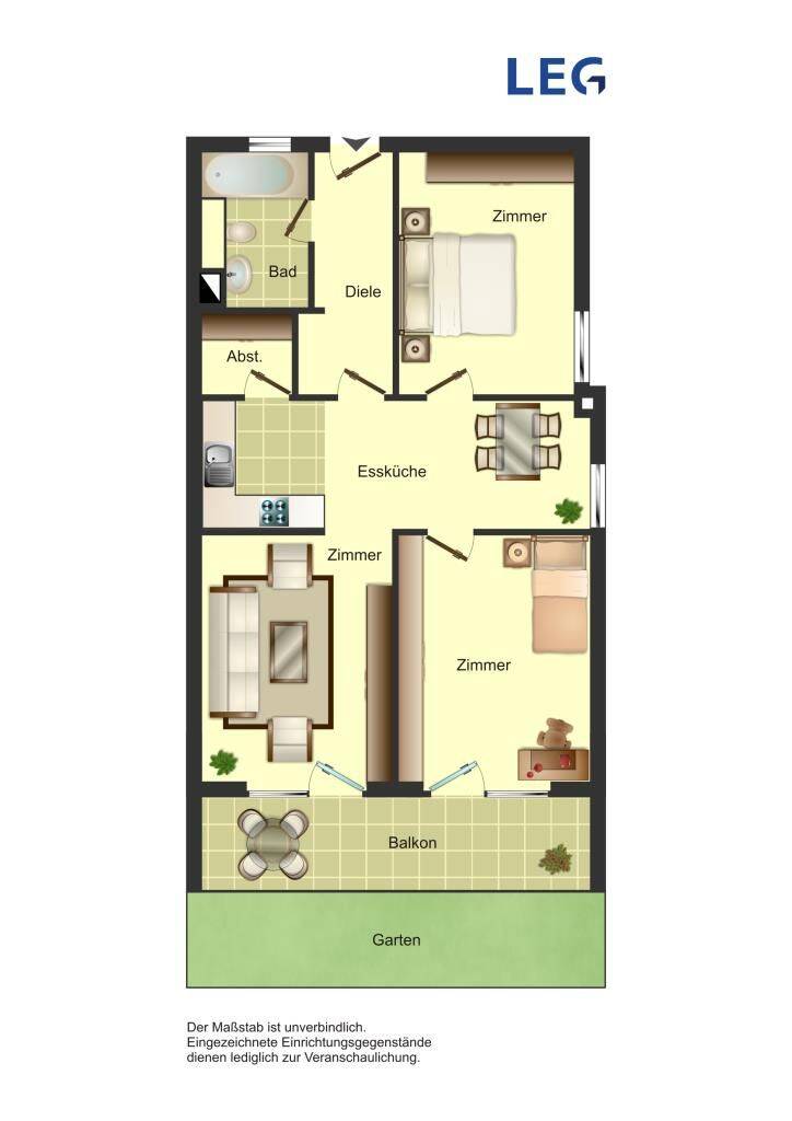 Demnächst frei! 3-Zimmer-Wohnung in der City zu besichtigen, 59192 Bergkamen