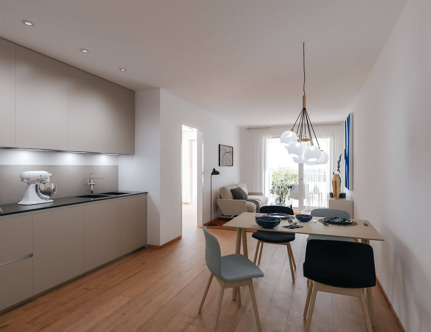 Raum für Lebensqualität: 2-Zimmer-Wohnung mit Balkon | KfW 40 QNG-Plus Neubau, 93049 Regensburg (Großprüfening-Dechbetten-Königswiesen Innenstadt Westenviertel)