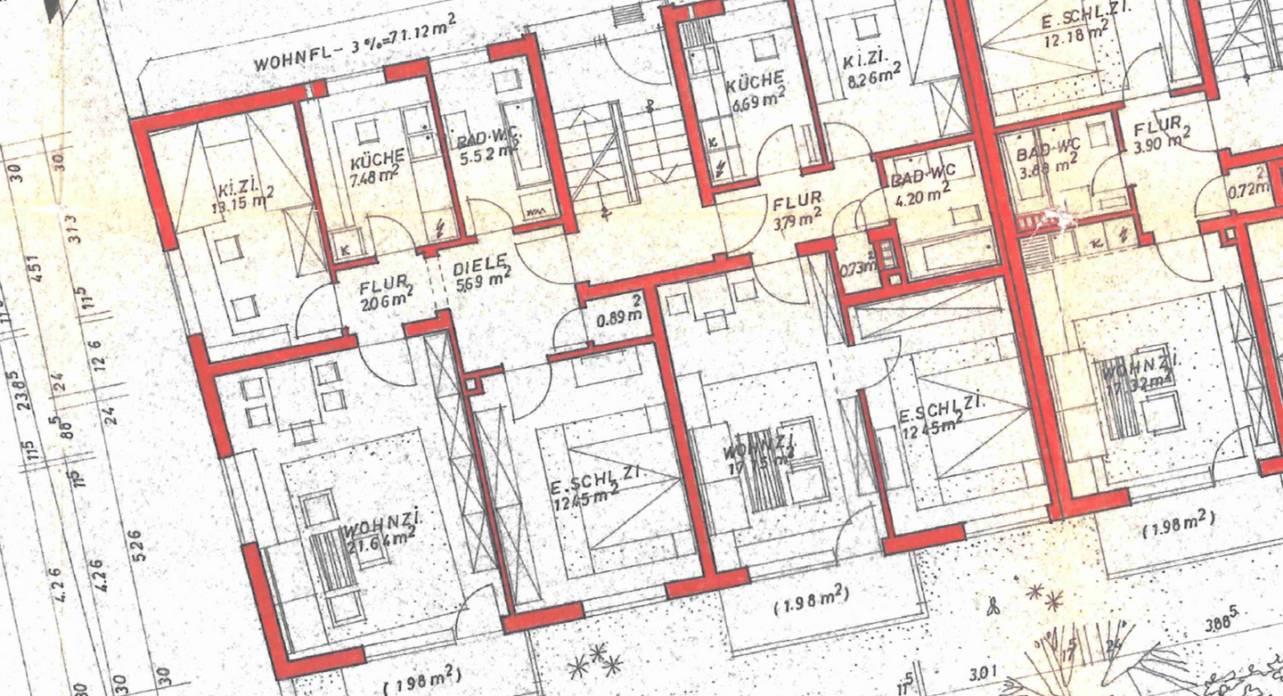 freundliche 3 ZKB Wohnung mit Balkon, 86152 Augsburg (Innenstadt)