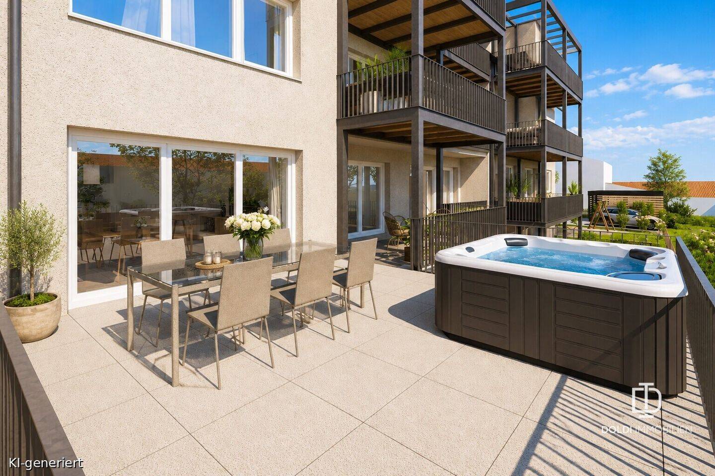 Wohnen wie im Haus: 112 m² mit Terrasse und viel Freiraum, 86732 Oettingen i. Bay.