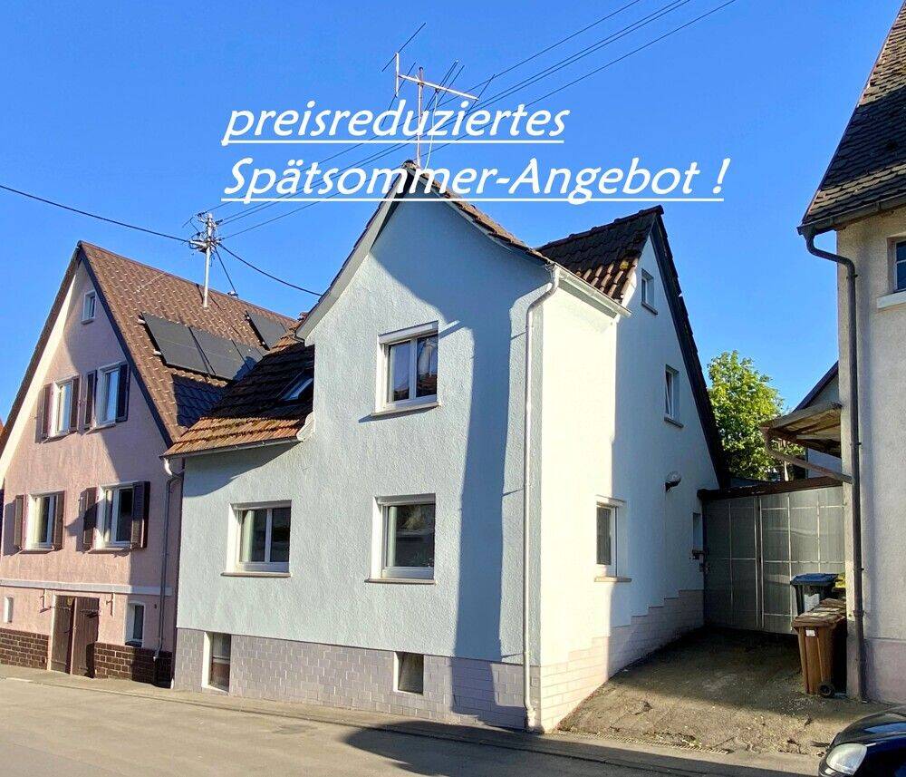 *** kleines, aber sehr feines Einfamilienhaus mit Gärtchen … und PKW-Stellplatz ! ***, 71546 Aspach