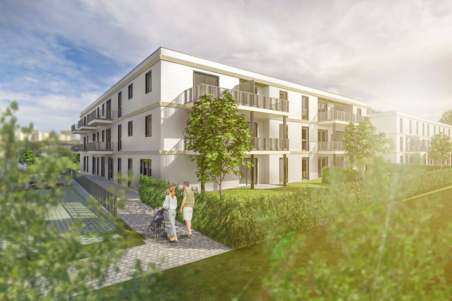 Helle Neubau-Wohnung in 93158 Teublitz zu vermieten – Stadtmitte neben Park, 93158 Teublitz