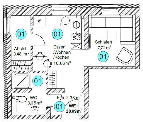 KfW-40-Apartments – ideal für Eigennutzer und Anleger, 78567 Fridingen an der Donau