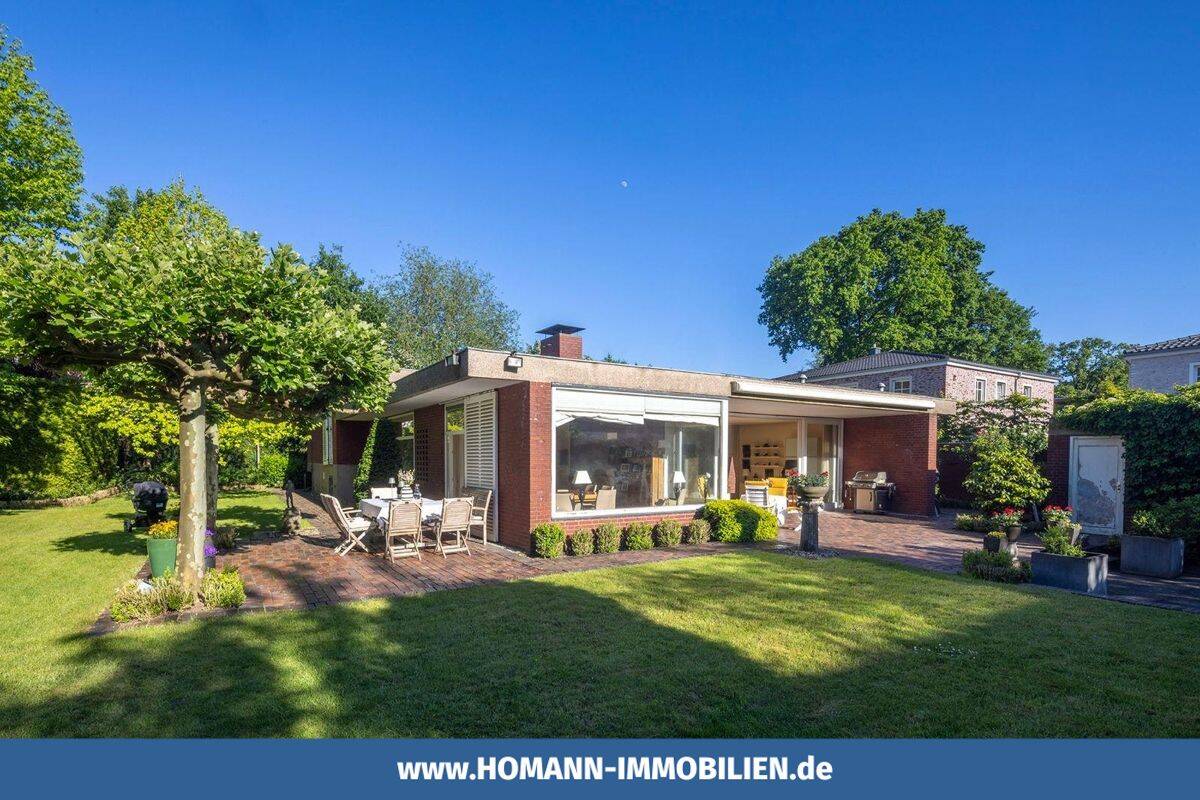 Split-Level-Bungalow in Bestlage von St. Mauritz! Architektenhaus mit großem Traumgarten