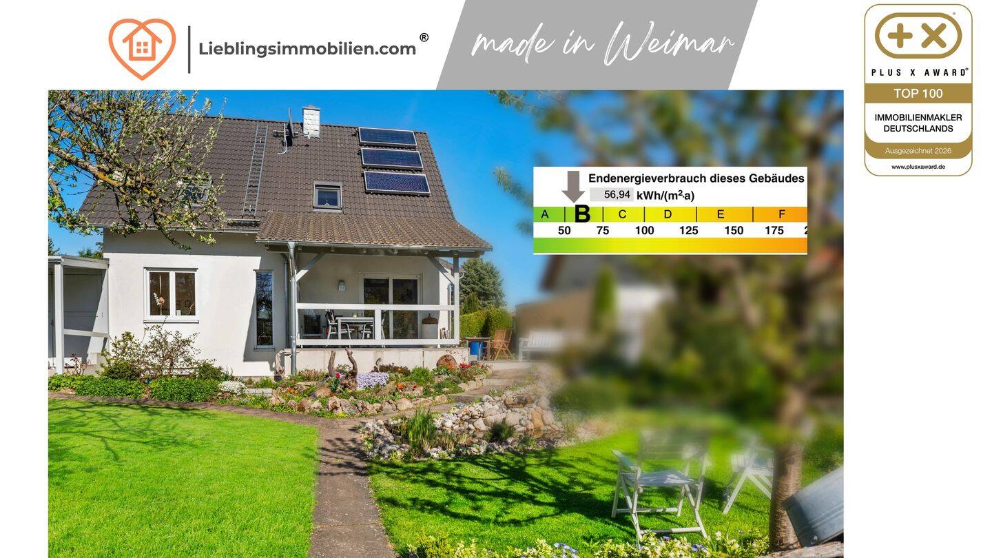 Weimar: Modernes Haus mit Naturblick-Grundstück, 99425 Weimar