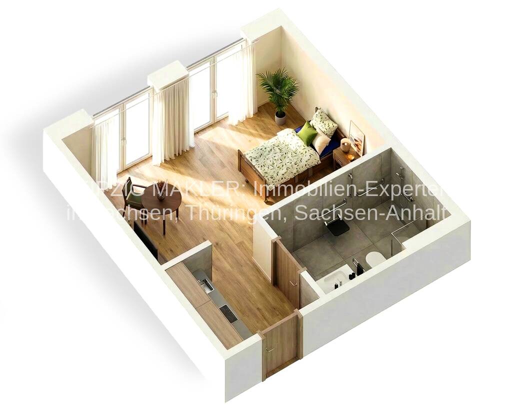 SOFORT EINZIEHEN: Premium Service-Wohnen: Fitnessstudio, Sauna, Swimmingpool, Terrassen, Gastronomie, 4442 Zwenkau