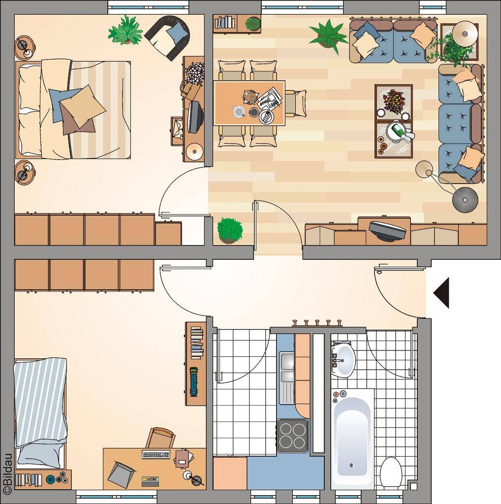 WBS erforderlich! Helle 3-Zimmer-Etagenwohnung in Recklinghausen naturnahes Wohnen auf 64,84 m², 45661 Recklinghausen