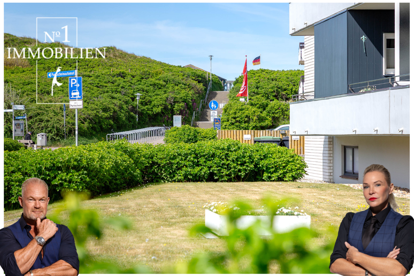 2 Zimmer Ferienwohnung, in bester Strandlage, m. PKW Stellplatz u. Balkon, 25980 Sylt