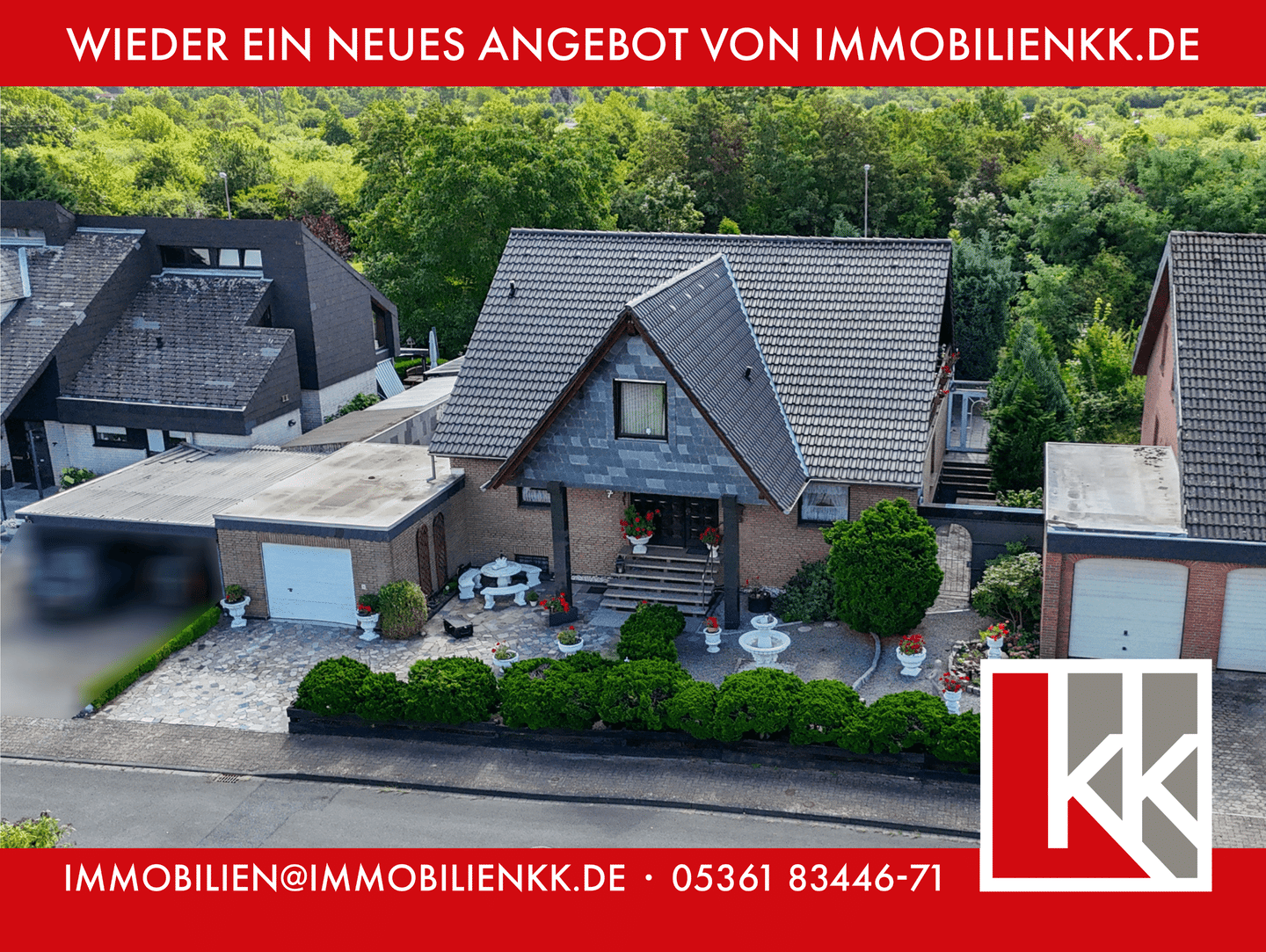 Zeitlose Architektur auf einem uneinsehbaren Grundstück in Fallersleben, 38442 Wolfsburg (Ehmen Fallersleben Mörse Sandkamp Sülfeld)