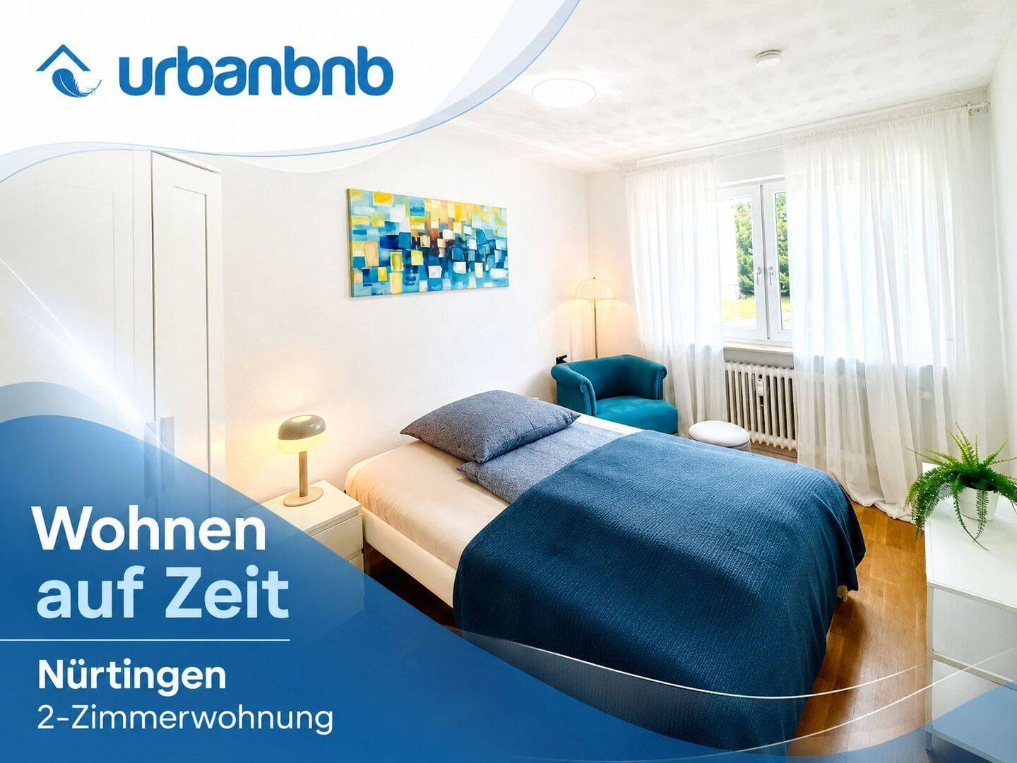 möblierte 2-Zimmerwohnung Nürtingen – Wohnen auf Zeit ab 1 Monat, 72622 Nürtingen
