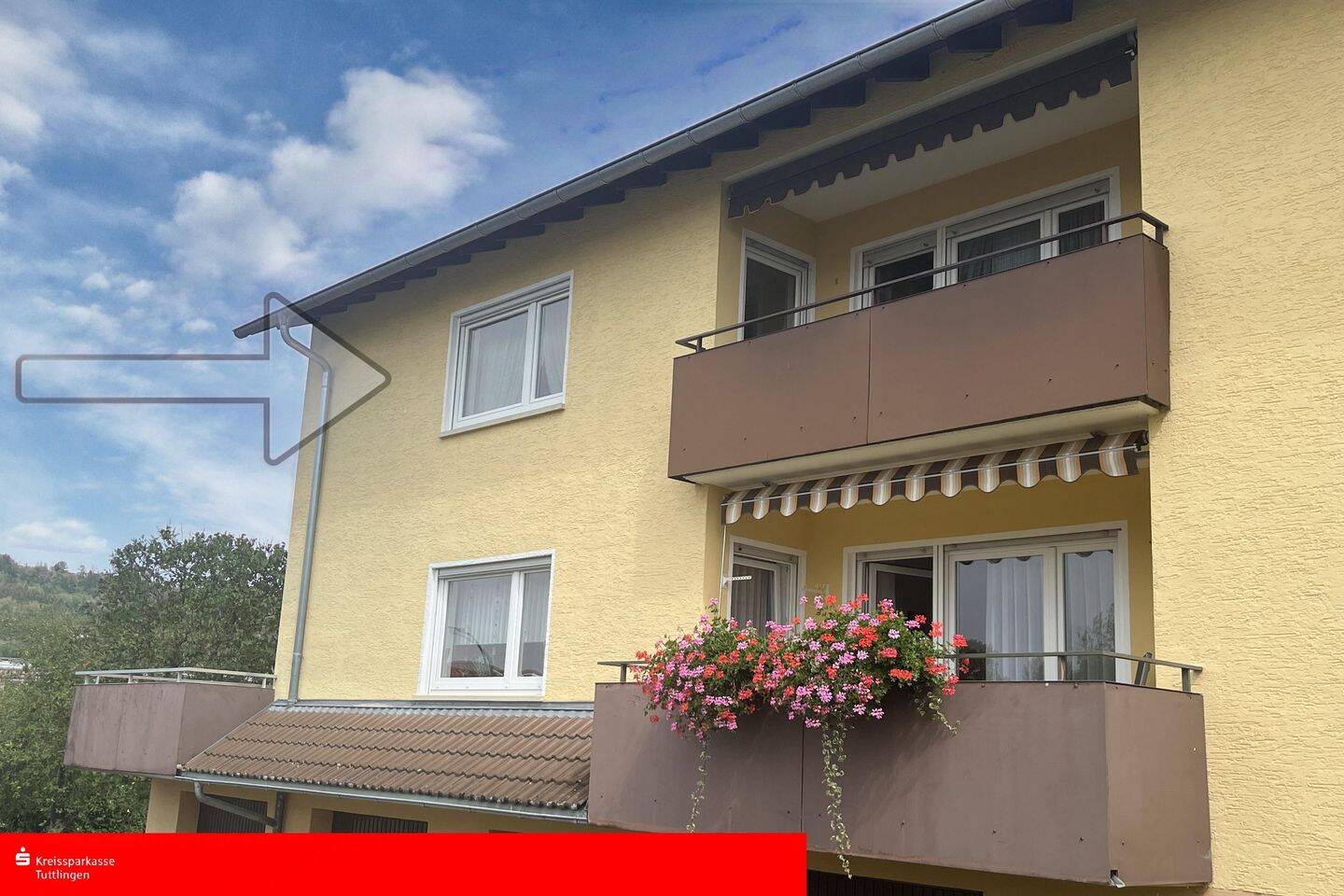 Helle 3-Zimmer-Wohnung mit Garage und Garten in Denkingen, 78588 Denkingen