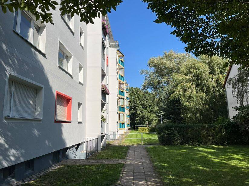 Am Stadtrand von Borna wohnen – natürlich An der Wyhra – wo sonst, 4552 Borna