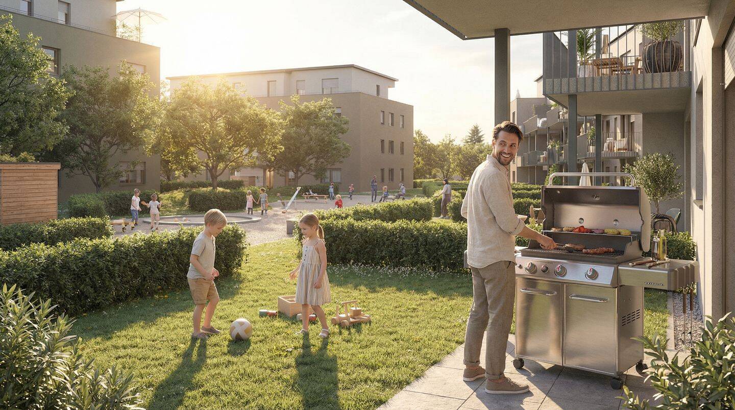 Raumwunder mit 5-Zi., schönem Gartenanteil und Gartenhaus im EG, 133,83 qm | Haus B, 79365 Rheinhausen