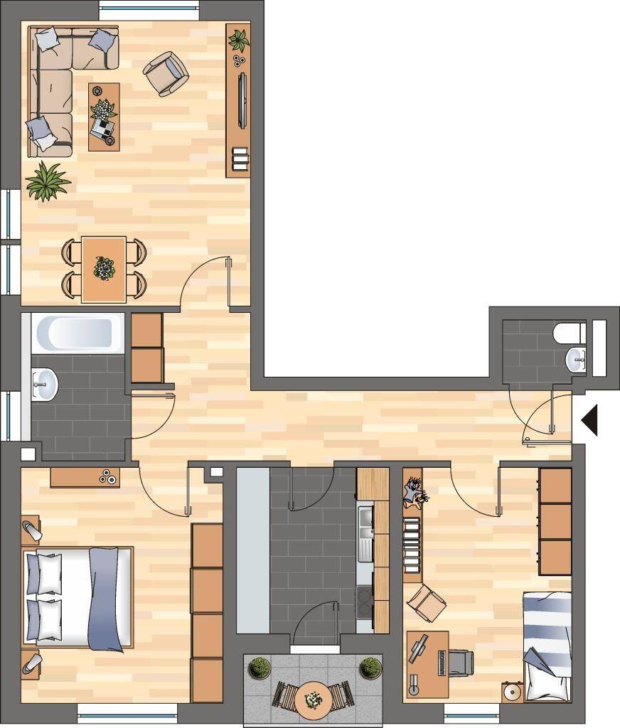 Nur mit WBS! 3-Zimmer-Wohnung in Haßloch, 67454 Haßloch