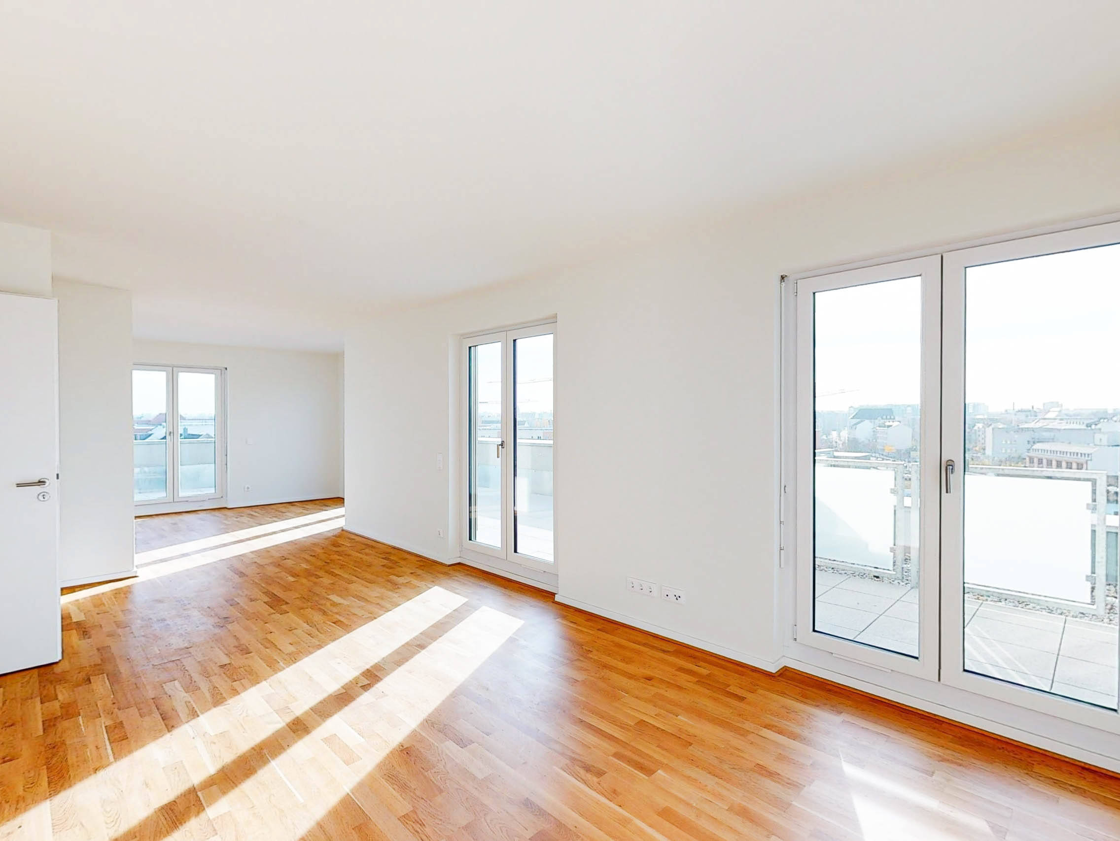 Exklusive Penthousewohnung: 4 Zimmer mit 2 Bädern und Dachterrasse, 4315 Leipzig (Neustadt-Neuschönefeld Sellerhausen-Stünz Volkmarsdorf)