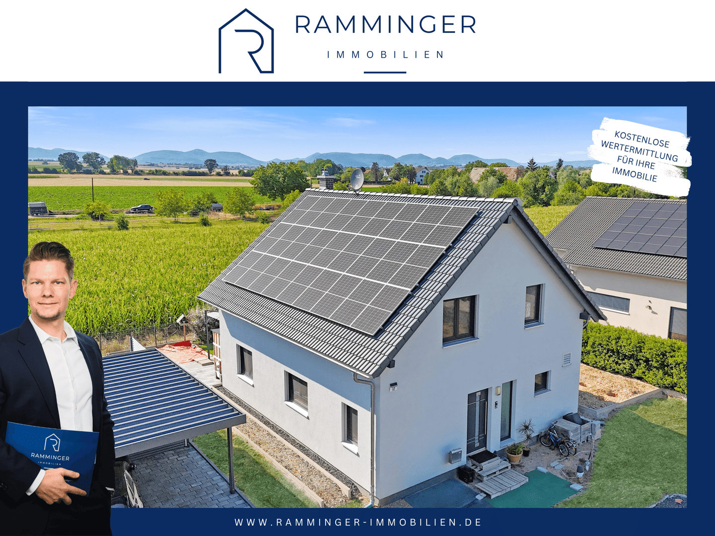 Modernes Einfamilienhaus mit hochwertiger Ausstattung & Einzigartige Feldrandlage in Steinweiler, 76872 Steinweiler