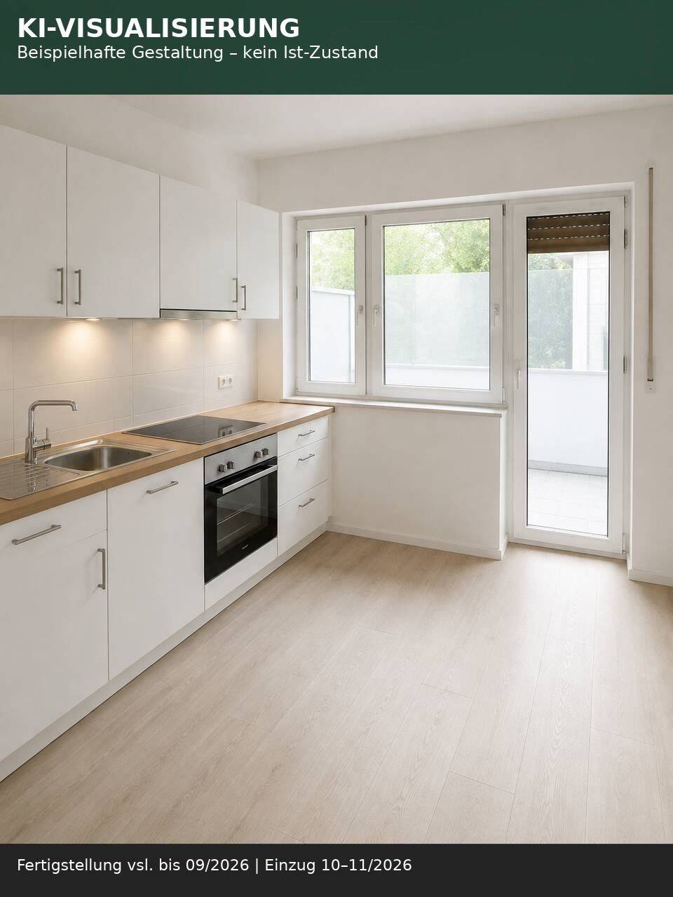 Erstbezug nach Sanierung: 2-Zimmer-Wohnung mit Balkon, 63762 Großostheim