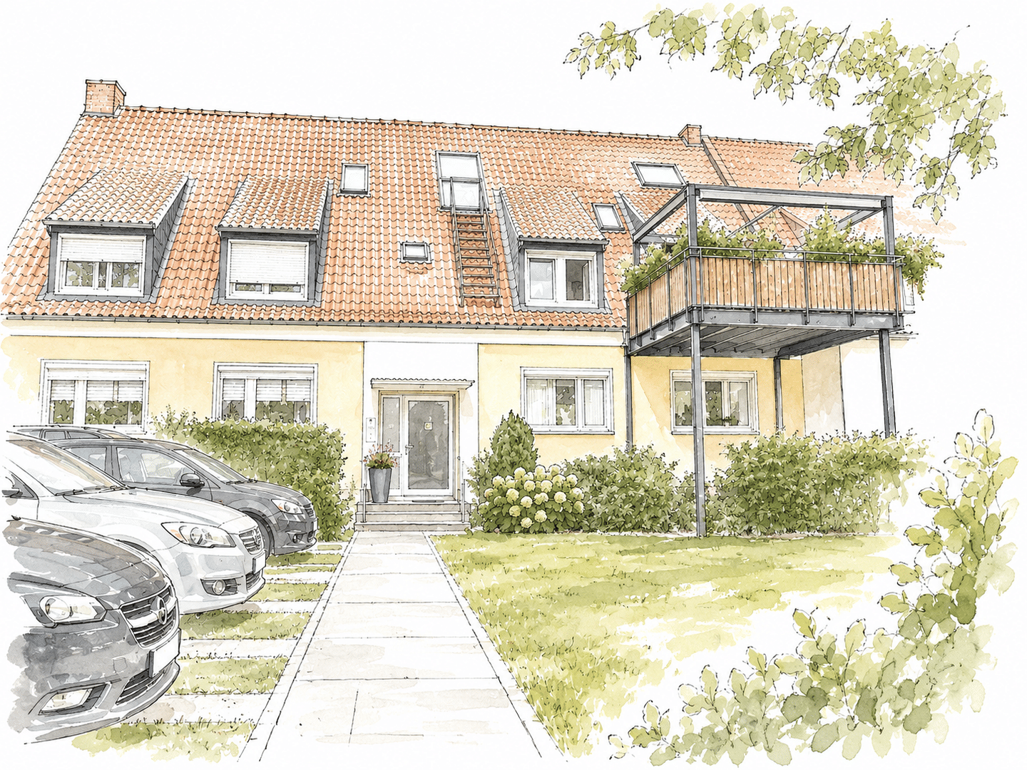 Entspannen und Genießen: Große Wohnung mit Balkon in idyllischer Lage am Rubbenbruchsee, 49090 Osnabrück (Eversburg Hafen Haste Pye Sonnenhügel)