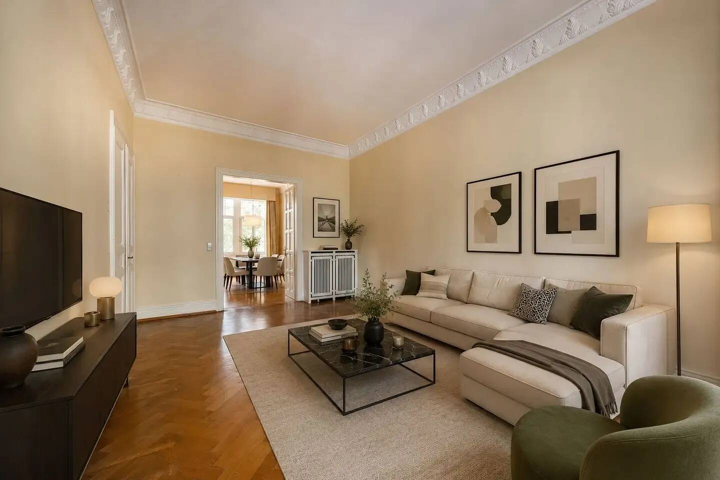 Provisionsfrei vom Eigentümer: 6-Zimmer-Altbauetage im Westend, ca. 175 m², Balkon & Loggia, 60322 Frankfurt am Main (Dornbusch Innenstadt Nordend-West Westend-Nord Westend-Süd)
