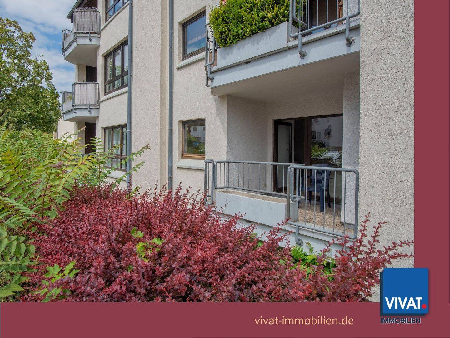 Hochparterre-Wohnung mit Loggia, EBK, Tageslicht-Bad und TG-Stellplatz. Gepflegte Wohnanlage., 61352 Bad Homburg v.d. Höhe