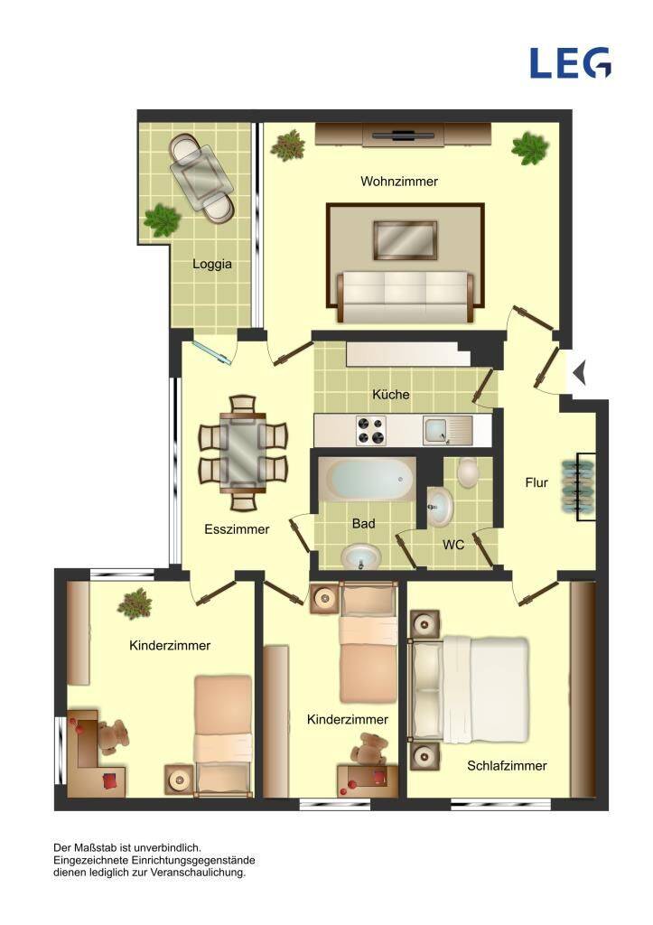 4-Zimmer-Wohnung in Unna Süd, 59423 Unna